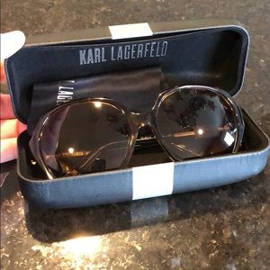 Karl Lagerfeld tortoise sunnies, NEVER WORN!